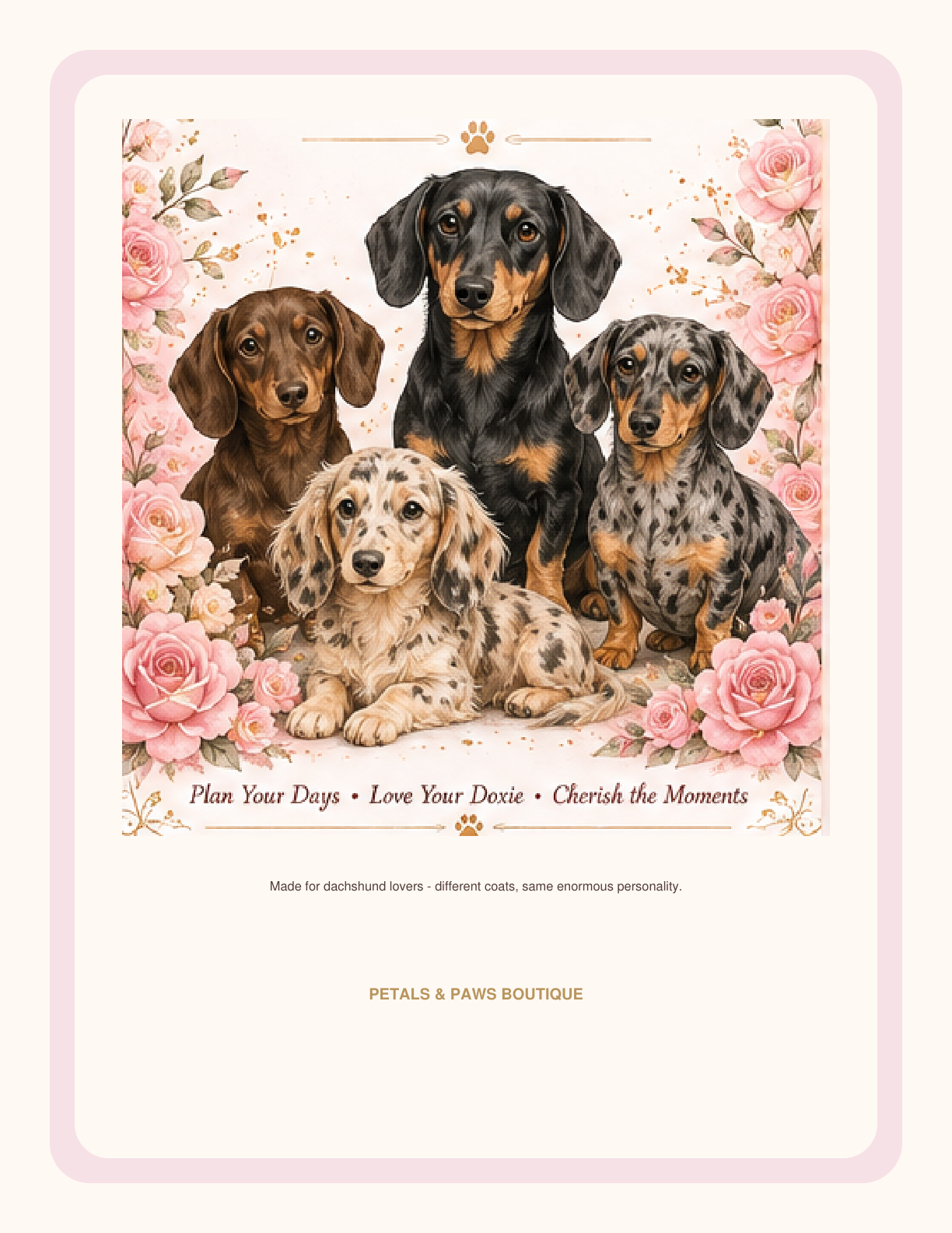 Dachshund Mom Life Organizer